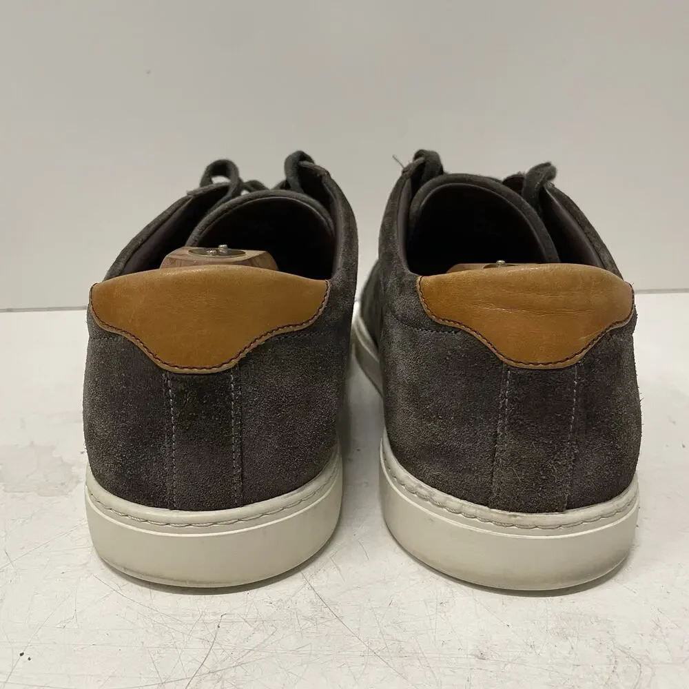 Allen Edmonds Men’s Suede Sneakers Size 12 D Courtside Design Dark Grey